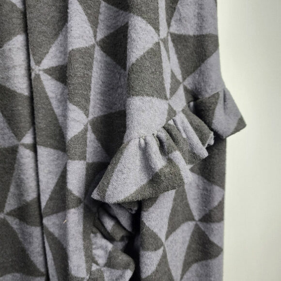 Amma Black & Grey Ruffle Maxi Skirt Size M - Picture 4 of 8